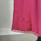 Vintage Dior maroon satin maxi dress featuring paisley embroidery bust