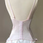 Regal Babydoll Special Corset featuring Soft Laced Bustier with Sheer Polkas Bodice