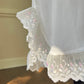 Victorian Inspired Japanese Nightgown in Vintage White featuring Delicate Embroidery