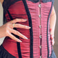 Coquette’s Vintage Medival Era Inspired Rustic Corset featuring Ruffled Layered Skirt