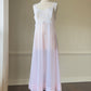 Vanity Fair’s Feminine Cottagecore Sheer Midi Slip featuring Floral Lace Bodice