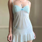 Adorable Victoria’s Secret Mint Green Slip dress featuring Daisy Embroidery Bust