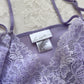 Adorable Sheer Camisole in Light Purple featuring Floral Lacing