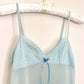 Adorable Victoria’s Secret Mint Green Slip dress featuring Daisy Embroidery Bust